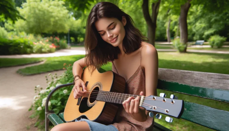 Femme guitariste